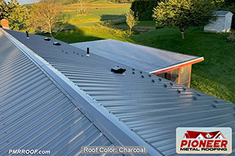 Charcoal Metal House Roof
